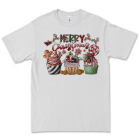 Dove Grey Merry Christmas Premium Tee - CowhideDigitalArt