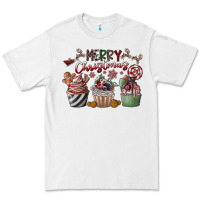 White Merry Christmas Premium Tee - CowhideDigitalArt