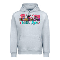 Heather Grey handmade with love Urban Hoodie - RanaPortraitStore
