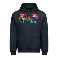 Navy handmade with love Urban Hoodie - RanaPortraitStore