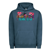 Pigment Midnight Navy handmade with love Urban Hoodie - RanaPortraitStore