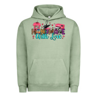 Pigment Oil Green handmade with love Urban Hoodie - RanaPortraitStore