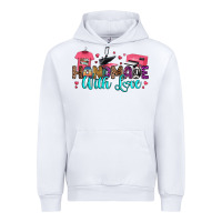 White handmade with love Urban Hoodie - RanaPortraitStore