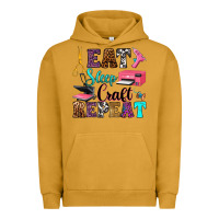 Pigment Peanut Butter eat sleep craft repeat Urban Hoodie - RanaPortraitStore