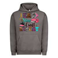 Pigment Tornado eat sleep craft repeat Urban Hoodie - RanaPortraitStore