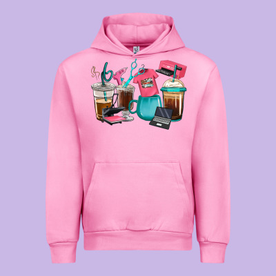 Crafting Coffee Cups Urban Hoodie Designed By Ranaportraitstore