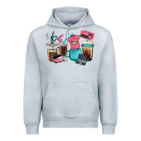 Heather Grey crafting coffee cups Urban Hoodie - RanaPortraitStore