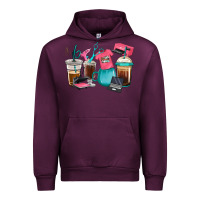 Mauve Wine crafting coffee cups Urban Hoodie - RanaPortraitStore