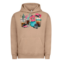 Pigment Burro crafting coffee cups Urban Hoodie - RanaPortraitStore