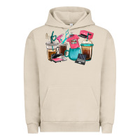 Pigment French Oak crafting coffee cups Urban Hoodie - RanaPortraitStore