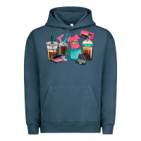 Pigment Midnight Navy crafting coffee cups Urban Hoodie - RanaPortraitStore