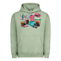 Pigment Oil Green crafting coffee cups Urban Hoodie - RanaPortraitStore