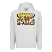 Dove Grey Western wild child Premium Hoodie - texasbilliewilder