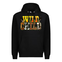 Black Western wild child Premium Hoodie - texasbilliewilder