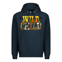 Navy Western wild child Premium Hoodie - texasbilliewilder