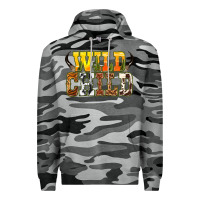 Slate Camo Western wild child Premium Hoodie - texasbilliewilder