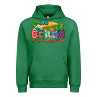 Emerald the beach is my happy place Urban Hoodie - RanaPortraitStore