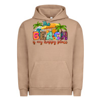 Pigment Burro the beach is my happy place Urban Hoodie - RanaPortraitStore