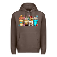 Coffee flowers with coffee Premium Hoodie - Zillion Design Studio