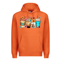 Carrot flowers with coffee Premium Hoodie - Zillion Design Studio