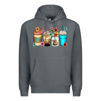 Rock flowers with coffee Premium Hoodie - Zillion Design Studio