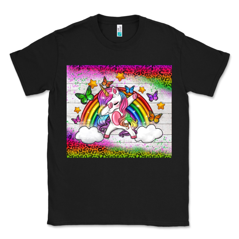 Lgbtq Dabbbing Unicorn And Rainbow Tumbler Classic Tee by BundleAndBundleShop | Teevron
