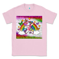 Bubblegum Pink LGBTQ Dabbbing Unicorn And Rainbow Tumbler Classic Tee - BundleAndBundleShop