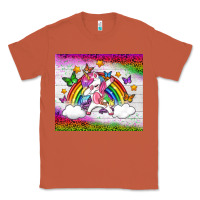 Copper LGBTQ Dabbbing Unicorn And Rainbow Tumbler Classic Tee - BundleAndBundleShop