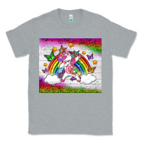Heather Grey LGBTQ Dabbbing Unicorn And Rainbow Tumbler Classic Tee - BundleAndBundleShop