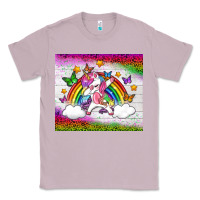 Lilac LGBTQ Dabbbing Unicorn And Rainbow Tumbler Classic Tee - BundleAndBundleShop