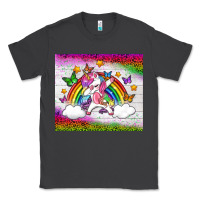 Smoke LGBTQ Dabbbing Unicorn And Rainbow Tumbler Classic Tee - BundleAndBundleShop