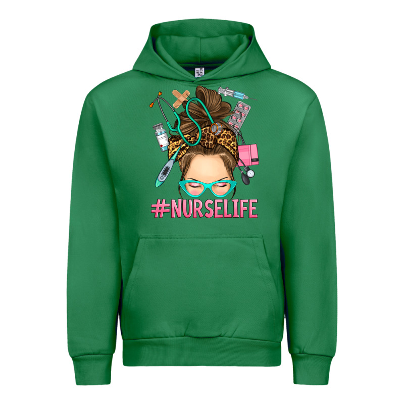 Messy Bun Nurse Life Urban Hoodie by RanaPortraitStore | Teevron