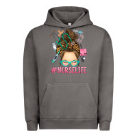 Pigment Tornado messy bun nurse life Urban Hoodie - RanaPortraitStore