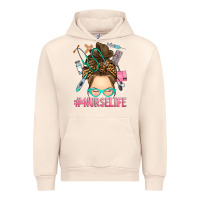 Sandshell messy bun nurse life Urban Hoodie - RanaPortraitStore