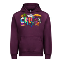 Mauve Wine cruise life Urban Hoodie - RanaPortraitStore