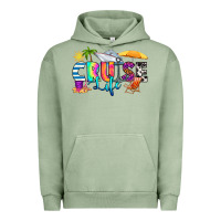 Pigment Oil Green cruise life Urban Hoodie - RanaPortraitStore