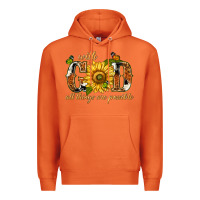 Carrot With god all things are possible with sunflower Premium Hoodie - texasbilliewilder