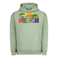 Pigment Oil Green beach Urban Hoodie - RanaPortraitStore