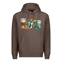 Coffee german shepherd dog coffee cups Premium Hoodie - texasbilliewilder