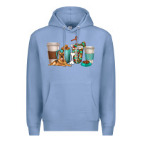 Colony Blue german shepherd dog coffee cups Premium Hoodie - texasbilliewilder