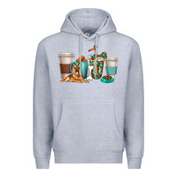Heather Grey german shepherd dog coffee cups Premium Hoodie - texasbilliewilder