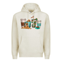 Oatmeal Heather german shepherd dog coffee cups Premium Hoodie - texasbilliewilder