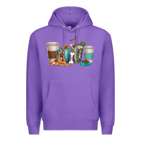 German Shepherd Dog Coffee Cups Premium Hoodie | Teevron