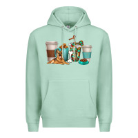Seafoam german shepherd dog coffee cups Premium Hoodie - texasbilliewilder