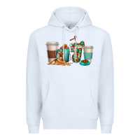 White german shepherd dog coffee cups Premium Hoodie - texasbilliewilder