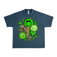 Midnight Navy st patrick's day green smile Urban Heavy Tee - Artiststas