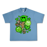 Pebble Blue st patrick's day green smile Urban Heavy Tee - Artiststas