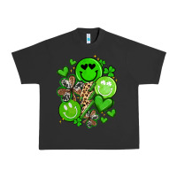 Pigment Black st patrick's day green smile Urban Heavy Tee - Artiststas