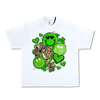 White st patrick's day green smile Urban Heavy Tee - Artiststas