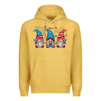 Antique Gold fourth of july gnomes Premium Hoodie - Zillion Design Studio